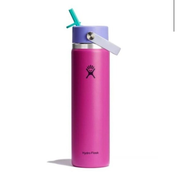 Hydro Flask Limited Edition 24 Oz Pink Stainless Steel Water Bottle W/ Straw Lid - Picture 2 of 7